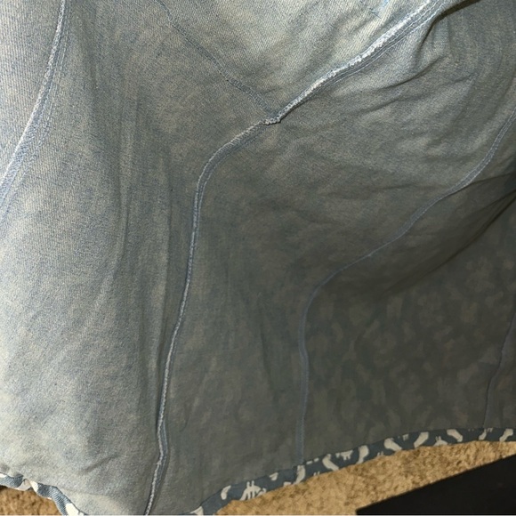 NAMILIA Dick Dollar Money Monogram Denim Coat Jacket NWT L - Picture 11 of 13